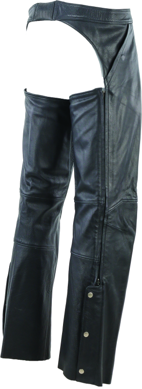 Kuryakyn Leather By River Road Plains Leather Chaps Black - Large Pants Kuryakyn