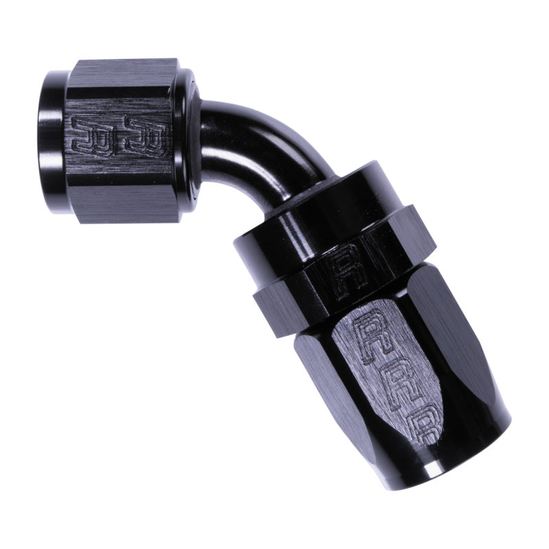 Russell 8AN ProClassic 60 Degree Hose End - Black Hoses Russell