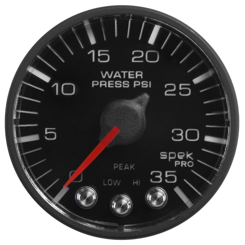 Autometer Spek-Pro 52.4mm 0-35 PSI Digital Stepper Motor Water Pressue Gauge Gauges AutoMeter