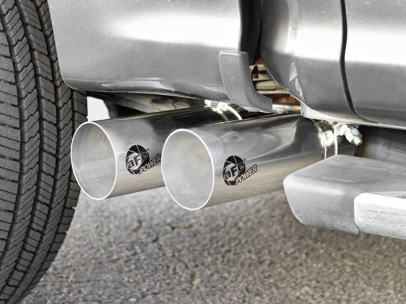 aFe Rebel 3in 409 SS Cat-Back Exhaust 2021 Ford F-150 V6 2.7L/3.5L (tt)/V8 5.0L w/ Polished Tips Catback aFe