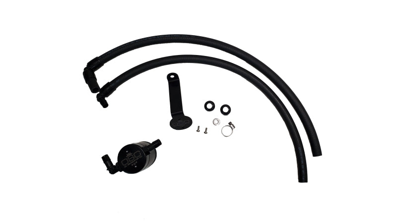J&amp;L 22-25 Toyota Tundra, 23-25 Sequoia 3.5L Turbo Oil Separator 3.0 Driver Side - Black Anodized Oil Separators J&L