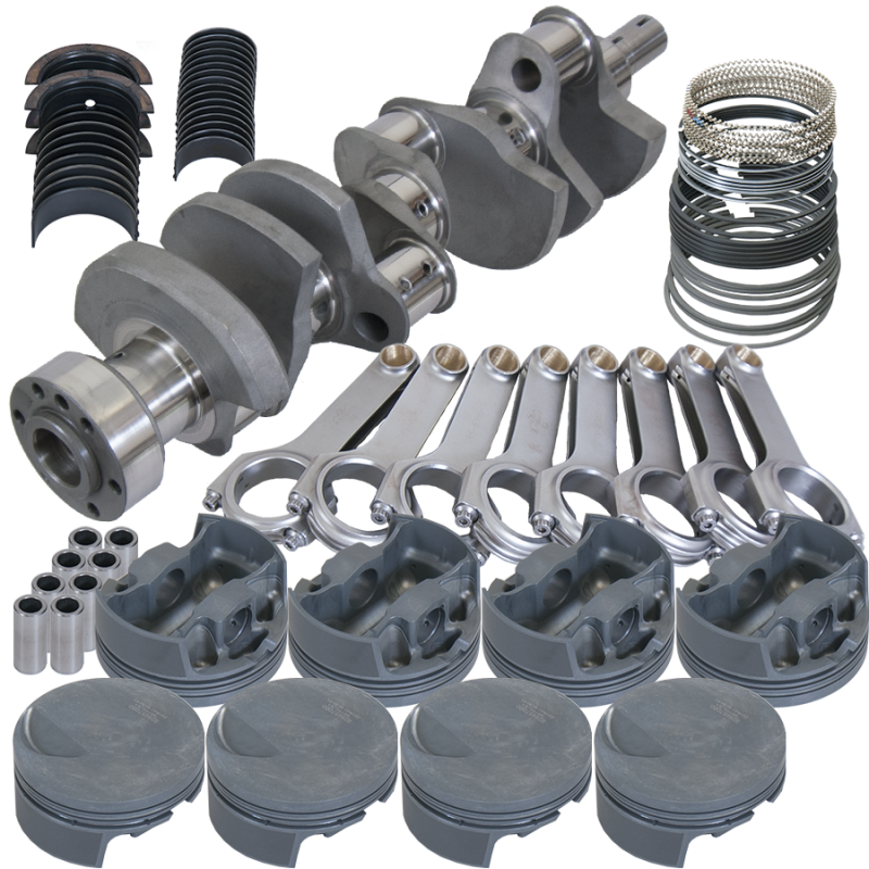 Eagle Chevy 502 4.250in Crank 6.385in H-Beam -3cc Flat Top 4.560in Pistons Rotating Assembly Rotating Assemblies Eagle