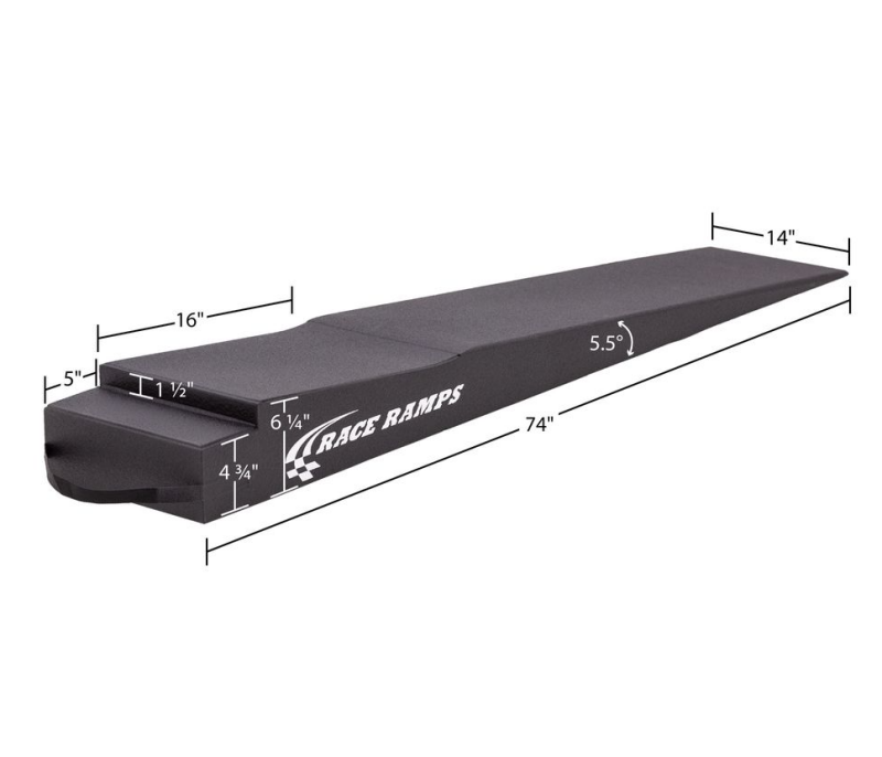 Race Ramps 7in. Trailer Ramp w/ Flap Cut-Out - 5.5 Degree Approach Angle Ramps Race Ramps