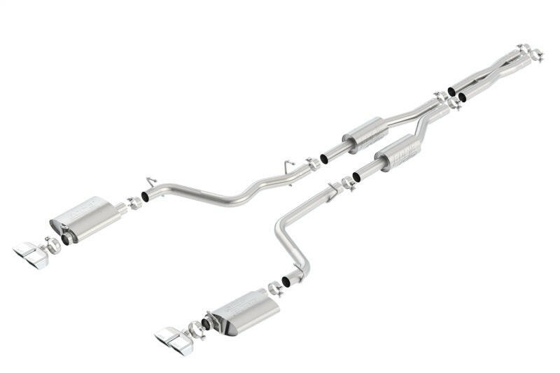 Borla 09-14 Dodge Challenger R/T 5.7L RWD 2Dr. 2.5in. ATAK CB Exhaust - Dual Split Rear Exit Catback Borla