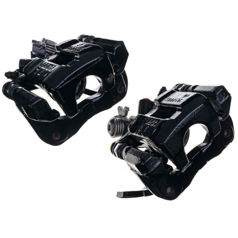Power Stop 06-11 Acura CSX Rear Black Caliper - Pair w/Bracket Brake Calipers - Perf PowerStop