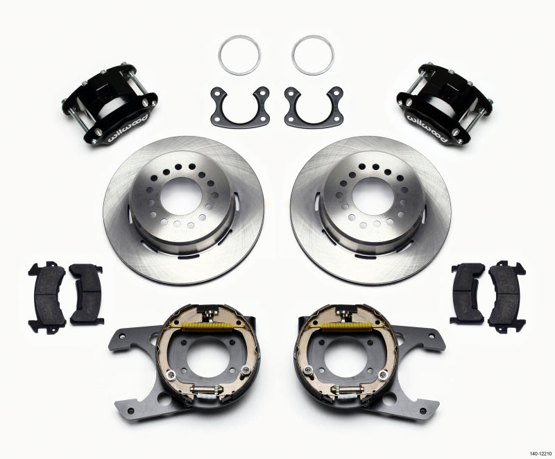 Wilwood D154 P/S Park Brake Kit Small Ford 2.66in Offset Big Brake Kits Wilwood