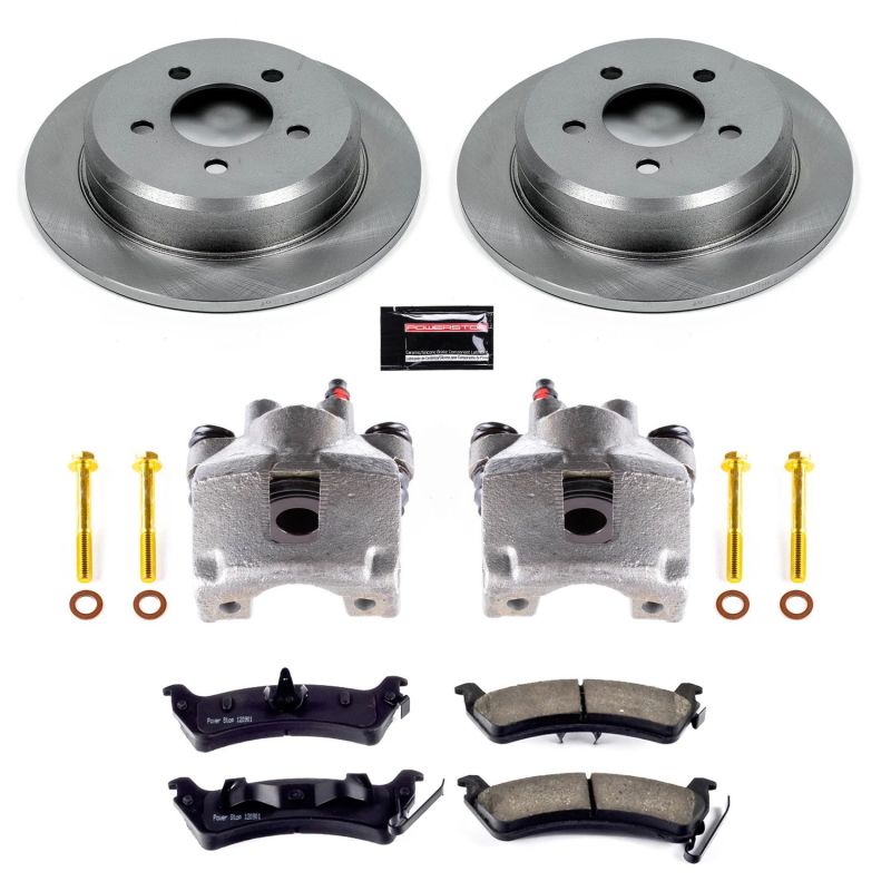 Power Stop 93-98 Jeep Grand Cherokee Rear Autospecialty Brake Kit w/Calipers Brake Kits - OE PowerStop