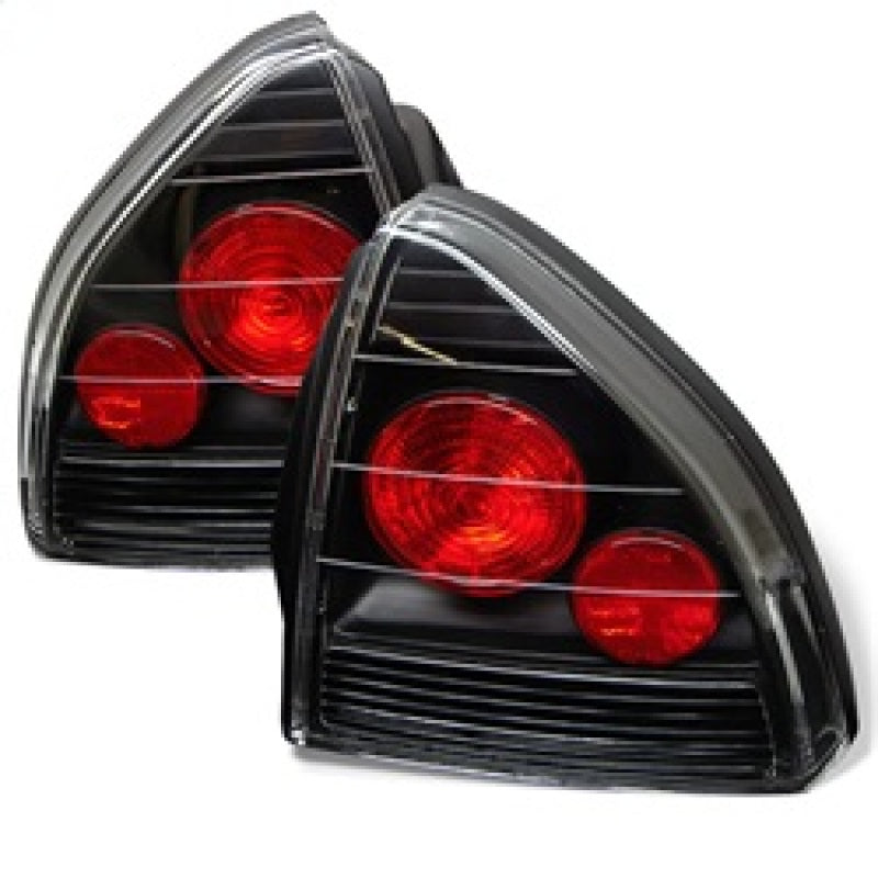 Spyder Honda Prelude 92-96 Euro Style Tail Lights Black ALT-YD-HP92-BK Tail Lights SPYDER
