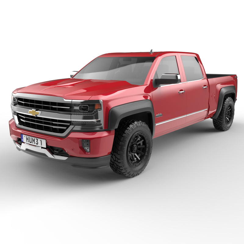EGR 14-18 Chevrolet Silverado 1500 Baseline Standard Style Fender Flares Set Of 4 Fender Flares EGR