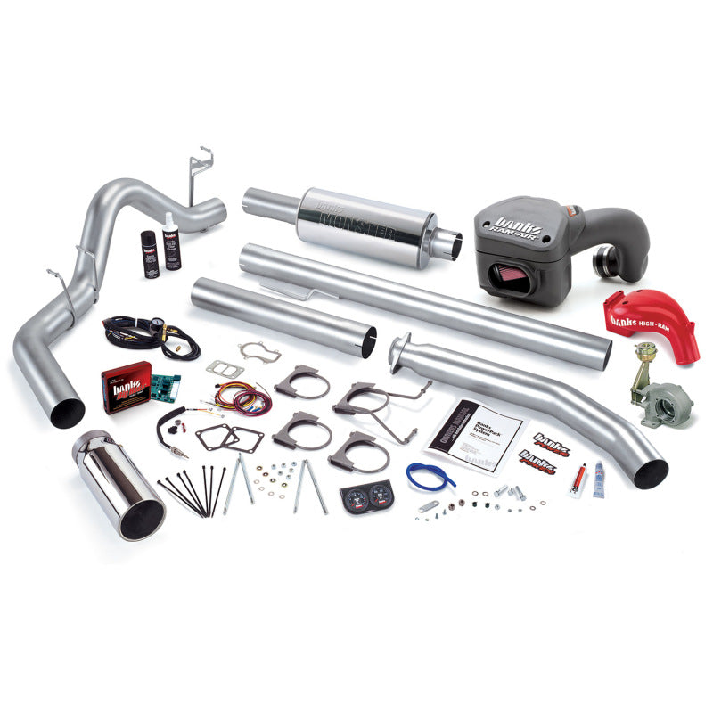 Banks Power 01 Dodge 5.9L 235Hp Ext Cab PowerPack System - SS Single Exhaust w/ Chrome Tip Performance Packages Banks Power