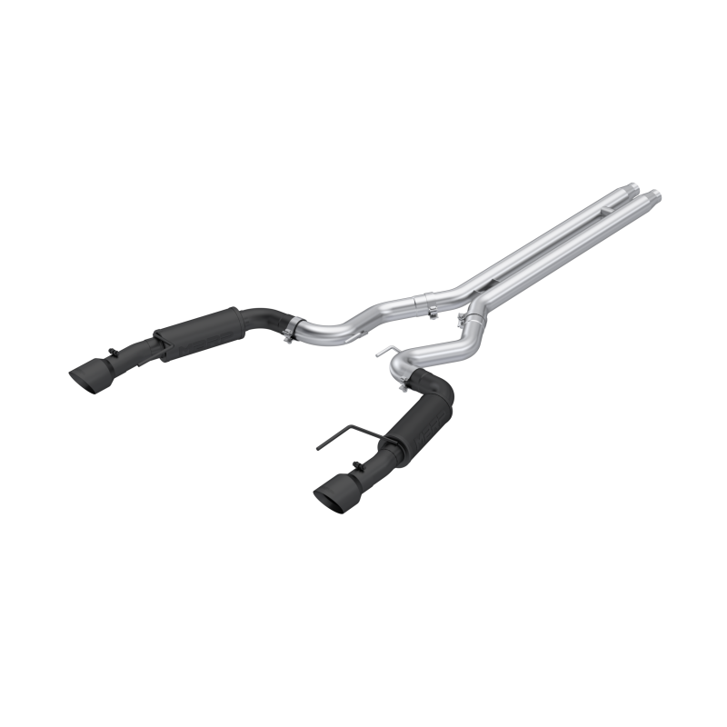 MBRP 2024Ford Mustang GT S650, 5.0 3in Cat-Back Dual Split Black-Coated Aluminized Steel Catback MBRP