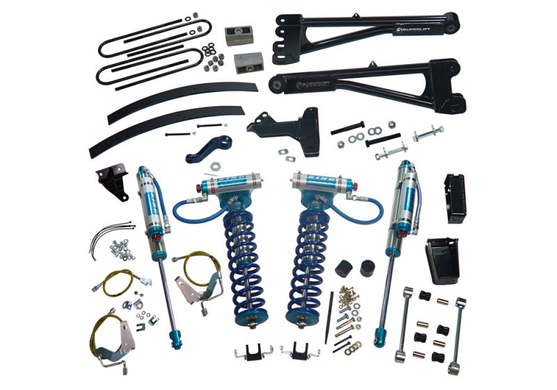 Superlift 08-10 Ford F-250/F-350 SD 4WD 8in Lift Kit w/Repl Radius Arms & King Coilovers Rear Shocks Lift Kits Superlift
