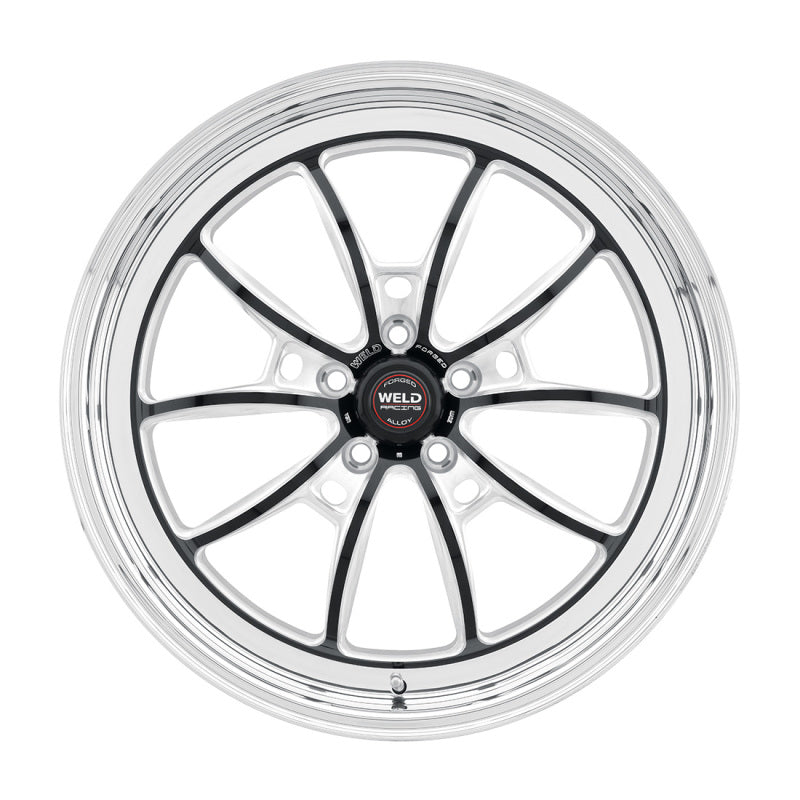 Weld S80 18x9 / 5x115 BP / 6.1in BS Black Wheel (High Pad) - Non-Beadlock Wheels - Forged Weld