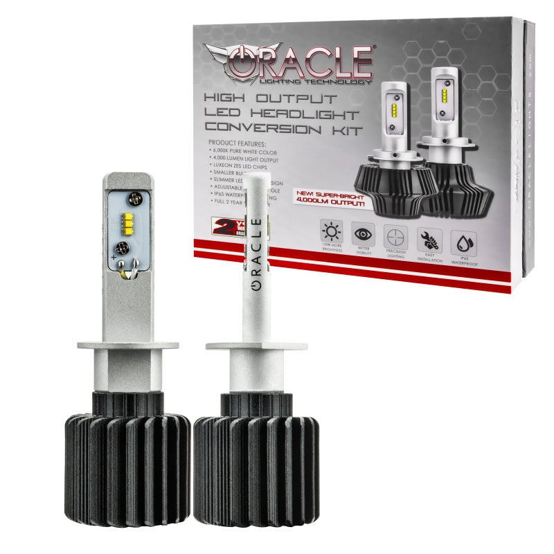 Oracle H1 4000 Lumen LED Headlight Bulbs (Pair) - 6000K Bulbs ORACLE Lighting