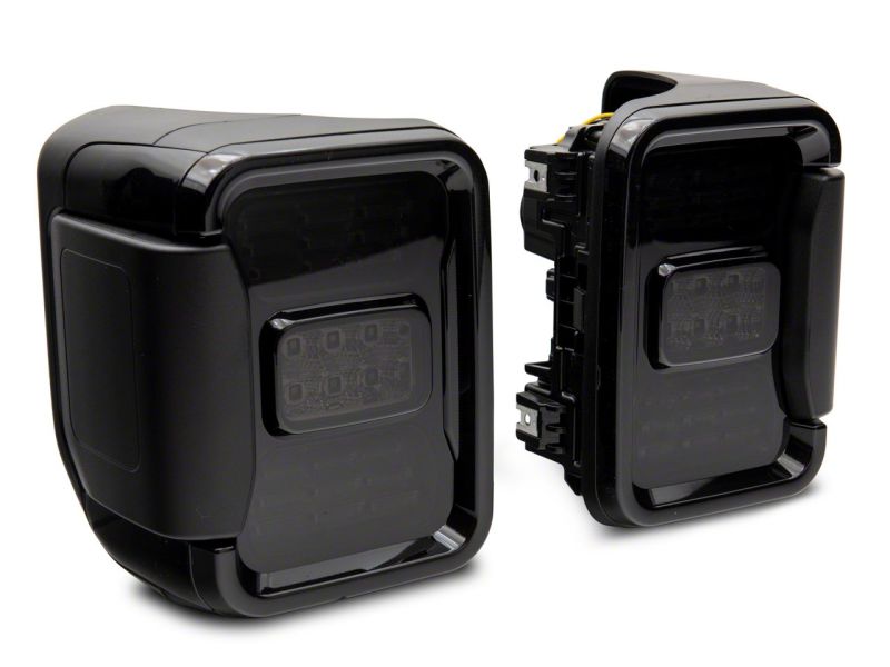 Raxiom 20-23 Jeep Gladiator JT w/ Factory Halogen LED Tail Lights- Blk Housing (Smoked Lens) Tail Lights Raxiom