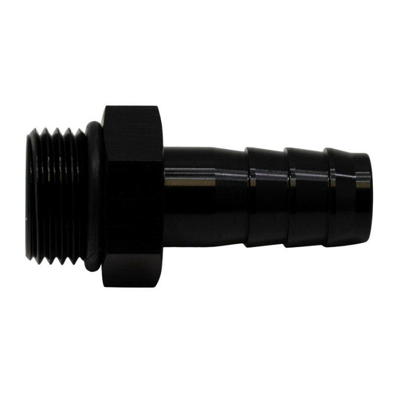 DeatschWerks 8AN ORB Male to 1/2in Male Triple Barb Fitting (Incl O-Ring) - Anodized Matte Black Fittings DeatschWerks