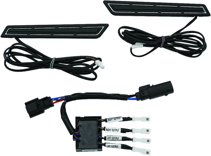 Kuryakyn LED Saddlebag Hinge Accents Black Light Bars & Cubes Kuryakyn