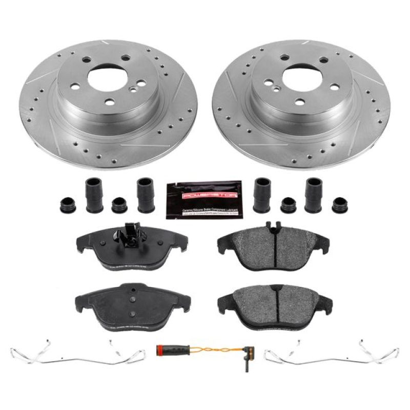 Power Stop 12-15 Mercedes-Benz C250 Rear Z23 Evolution Sport Brake Kit Brake Kits - Performance D&S PowerStop