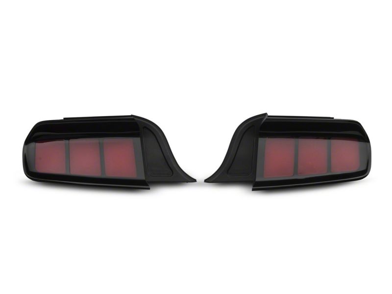Raxiom 15-23 Ford Mustang Profile LED Tail Lights Gloss Blk Housing- Red Lens Tail Lights Raxiom
