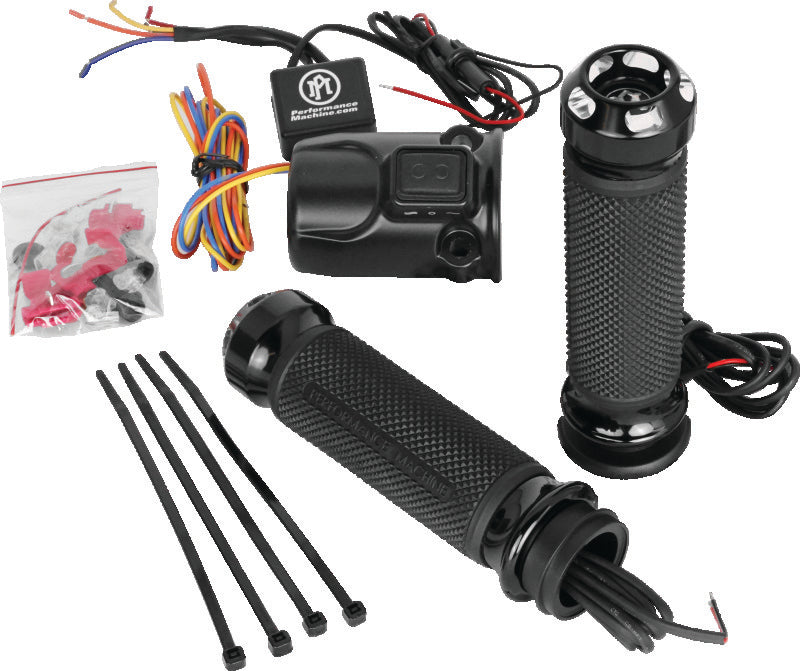 Performance Machine FLTRX TBW Heated Grips Apex - Contrast Cut Grips Performance Machine