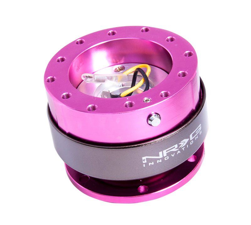 NRG Quick Release Gen 2.0 - Pink Body / Titanium Chrome Ring Quick Release Adapters NRG