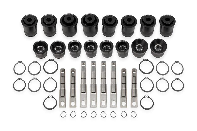 BMR 14-19 Chevrolet Corvette C7 Front & Rear Control Arm Bearing Kit - Black Anodized Bushing Kits BMR Suspension
