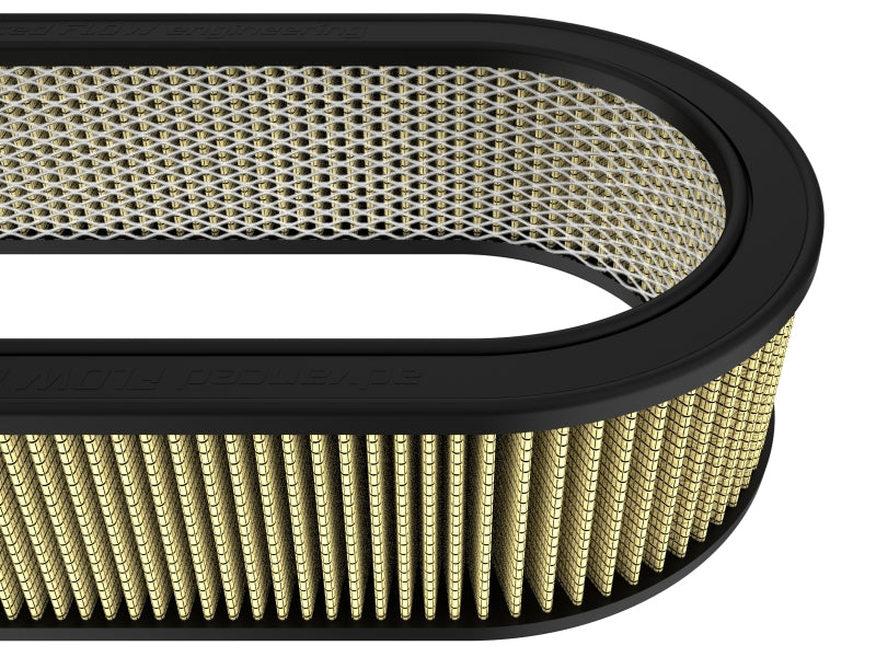 aFe Magnum FLOW Custom Air Filter 18-1/8 IN L x 7-1/4 IN W x 4 IN H w/ Expanded Metal Air Filters - Universal Fit aFe