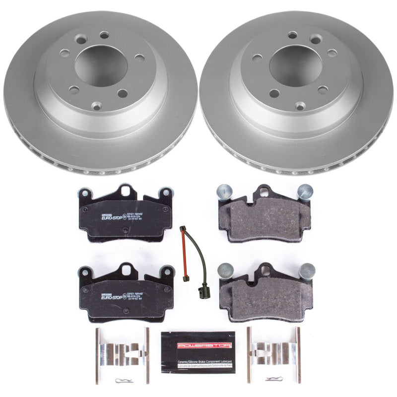 Power Stop 07-15 Audi Q7 Rear Euro-Stop Brake Kit Brake Kits - OE PowerStop