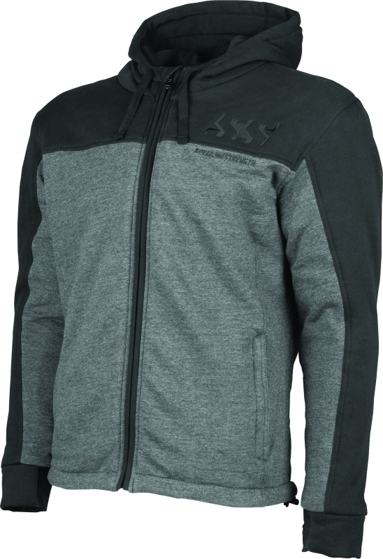 Speed and Strength Hammer Down Armored Hoody Black/Grey - 2XL Sweatshirts Speed and Strength