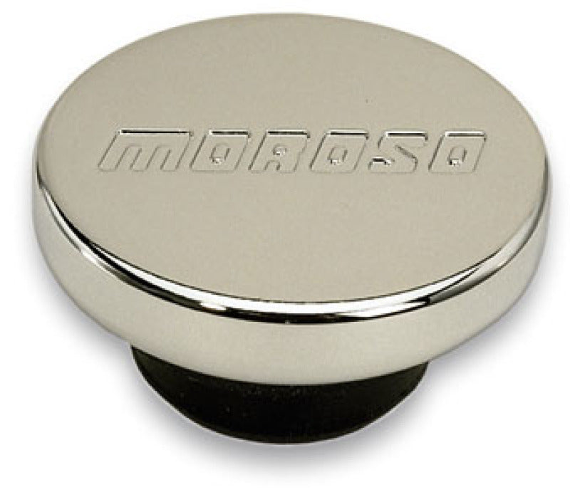 Moroso Oil Filler Cap - 1.22in Diameter - Push-In Type - Chrome Plated Radiator Caps Moroso