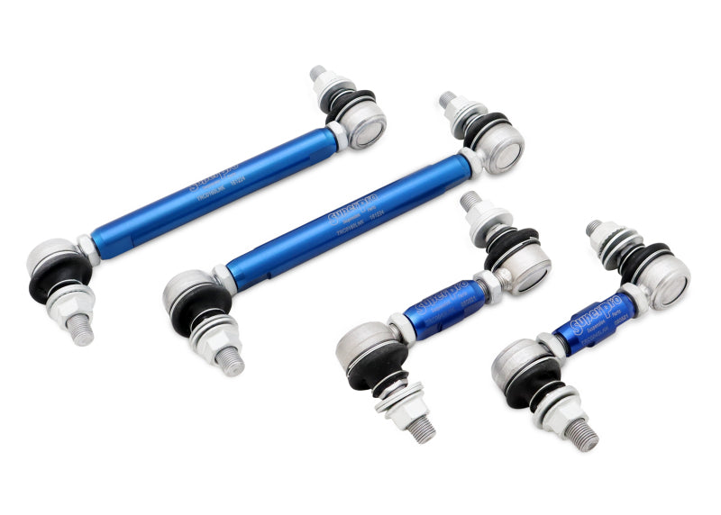 SuperPro 15-22 Ford Mustang Adjustable End Link Set (TRC12160 + TRC1245) Sway Bar Endlinks Superpro