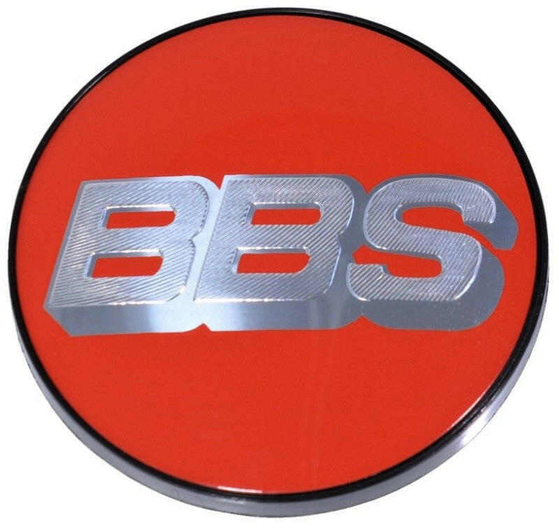 BBS Center Cap 56mm Red/Silver Wheel Center Caps BBS