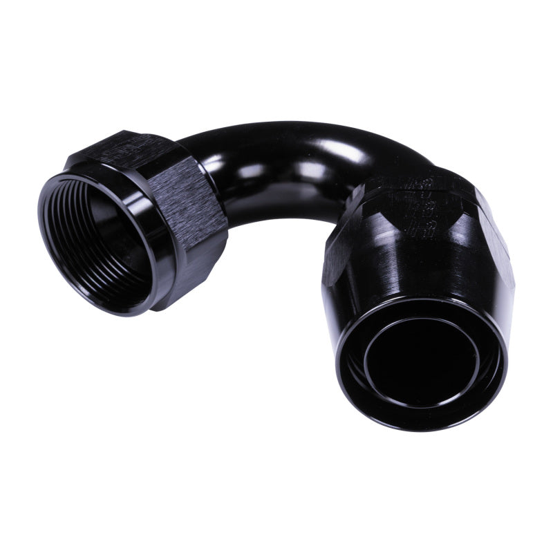 Russell 20AN ProClassic 150 Degree Hose End - Black Fittings Russell
