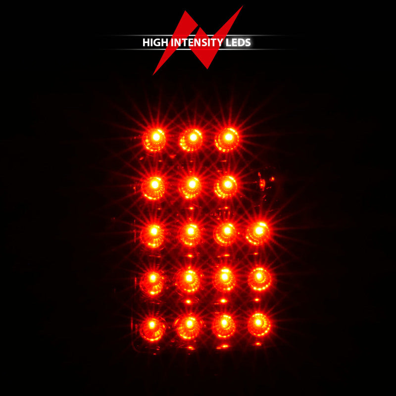 ANZO 2003-2006 Chevrolet Silverado 1500 LED Taillights Red/Clear Tail Lights ANZO