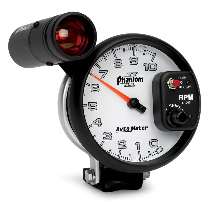 Autometer 5 inch Pedestal Mount 10000 RPM Shift-Lite Tachometer Gauges AutoMeter