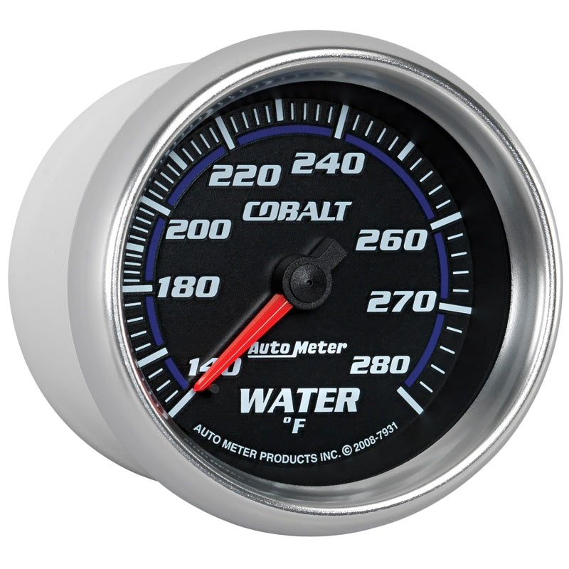 Autometer Cobalt 66.7mm 140-280 degree F. Water Temprature Gauge Gauges AutoMeter
