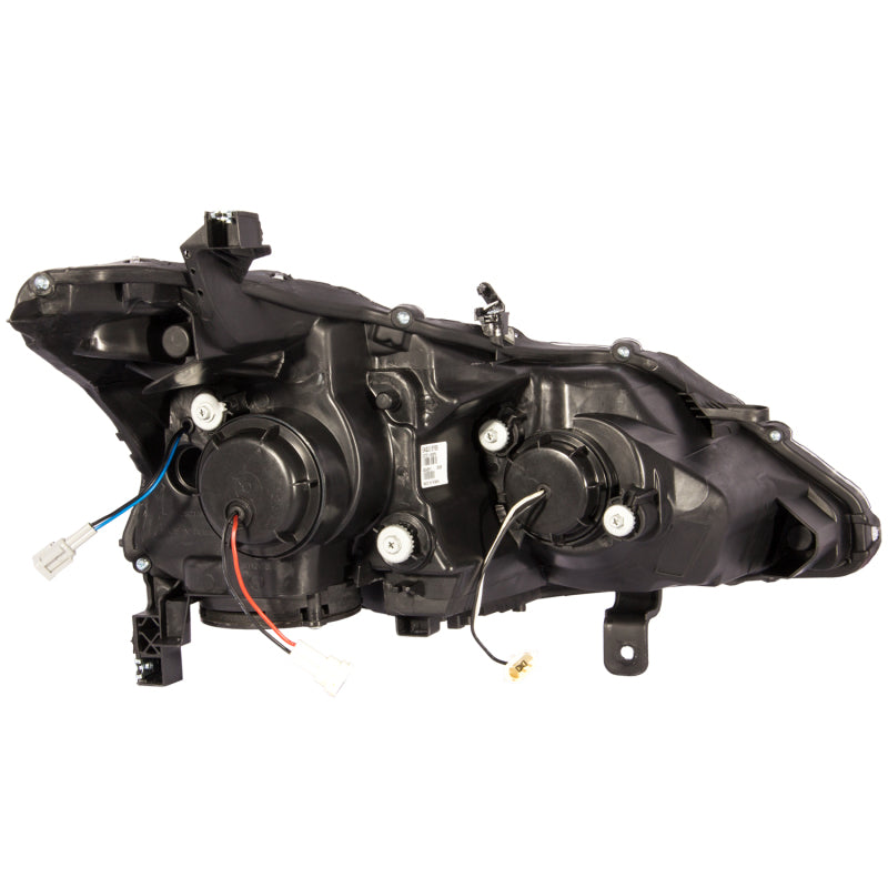 ANZO 2013-2014 Nissan Altima Projector Headlights w/ Plank Style Design Chrome Headlights ANZO