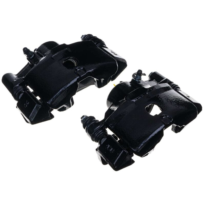 Power Stop 90-91 Honda CRX Front Black Caliper - Pair w/Bracket Brake Calipers - Perf PowerStop