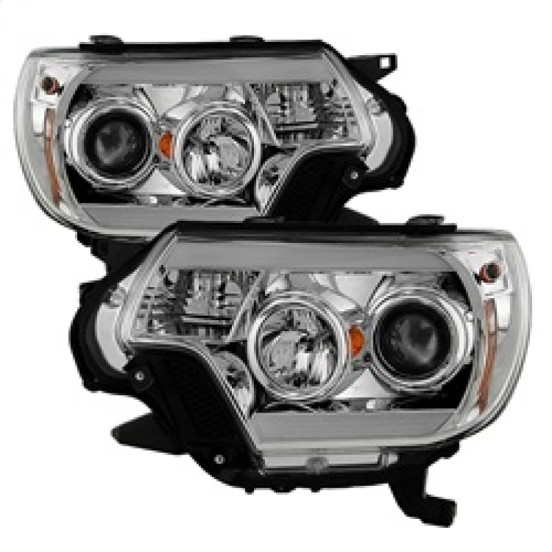 Spyder Toyota Tacoma 12-16 Projector Headlights Light Bar DRL Chrome PRO-YD-TT12-LBDRL-C Headlights SPYDER