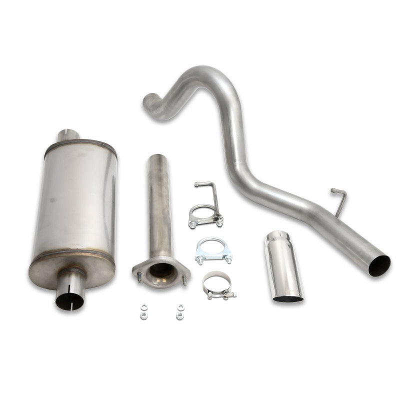 JBA 04-06 Jeep Wrangler LJ 2.4L/4.0L 304SS Single Rear Exit Cat-Back Exhaust Catback JBA