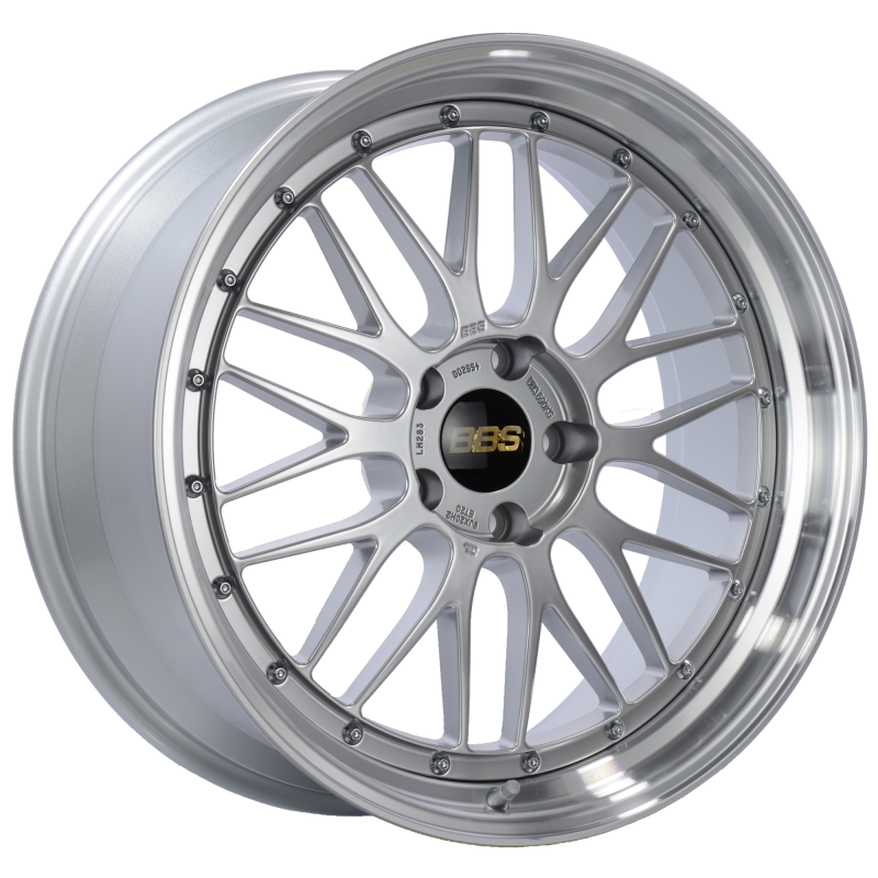 BBS LM 20x9 5x120 ET20 Diamond Silver Center Diamond Cut Lip Wheel -82mm PFS/Clip Required Wheels - Forged BBS