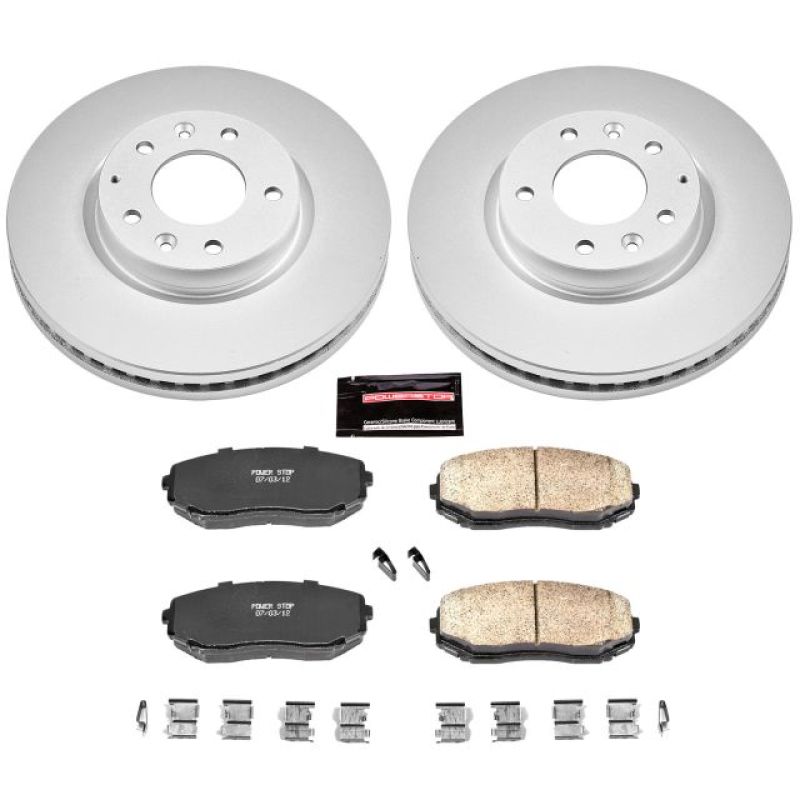 Power Stop 07-12 Mazda CX-7 Front Z17 Evolution Geomet Coated Brake Kit Brake Kits - Performance Blank PowerStop