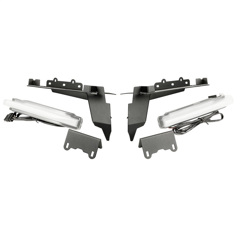Rugged Ridge Chop Brackets Front Fender 20-23 Jeep Gladiator/Wrangler JL Overland/Sahara/Sport w/DRL Fender Flares Rugged Ridge