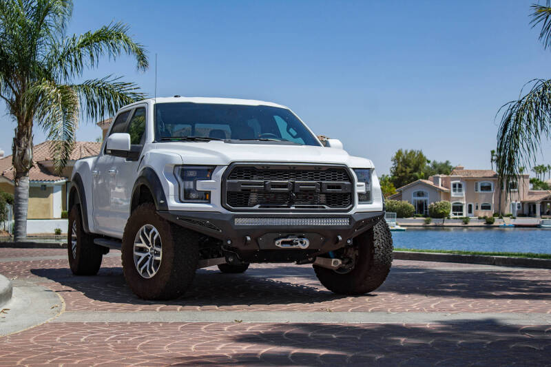 Addictive Desert Designs 17-18 Ford F-150 Raptor Stealth Fighter Front Bumper w/ Winch Mount Bumpers - Steel Addictive Desert Designs