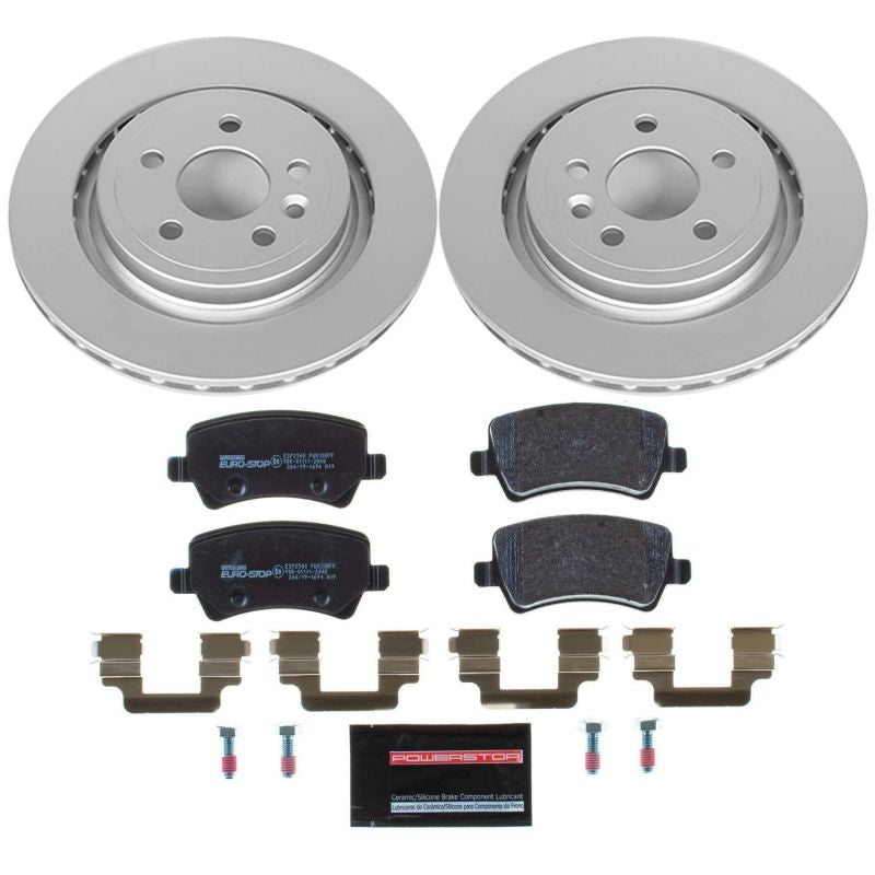 Power Stop 11-18 Volvo S60 Rear Euro-Stop Brake Kit Brake Kits - OE PowerStop