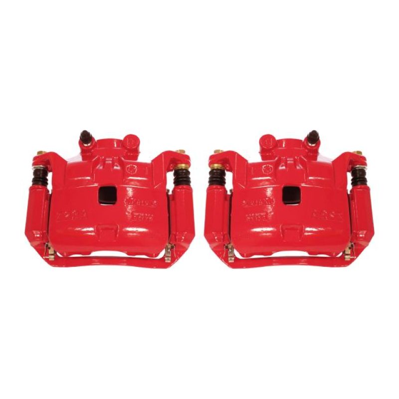 Power Stop 12-18 Nissan Versa Front Red Calipers w/Brackets - Pair Brake Calipers - Perf PowerStop