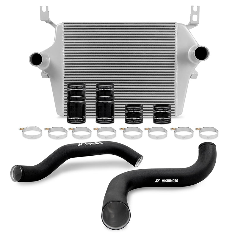 Mishimoto 99-03 Ford 7.3L Powerstroke PSD Silver Intercooler Kit w/ Black Pipes Intercooler Kits Mishimoto