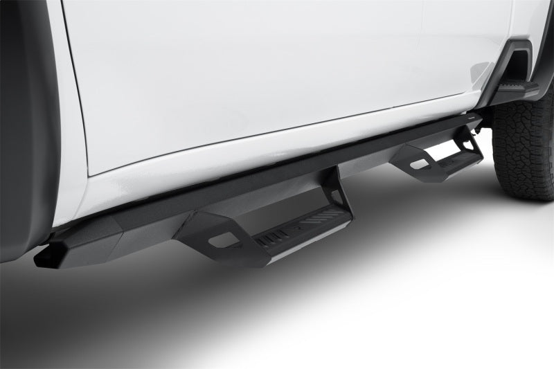 N-Fab Predator Pro 19-20 Chevy/GMC 1500 Crew Cab - Cab Length - Tex. Black Nerf Bars N-Fab