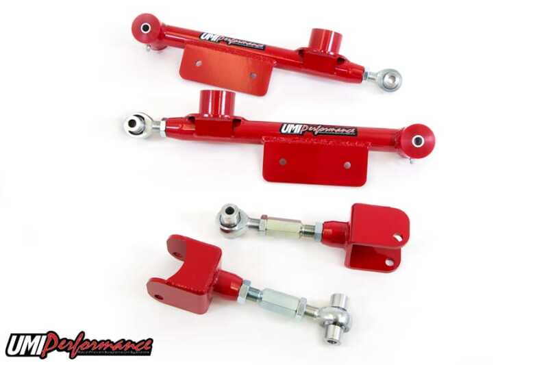 UMI Performance 79-98 Ford Mustang Upper & Lower Rear Control Arms Kit Control Arms UMI Performance