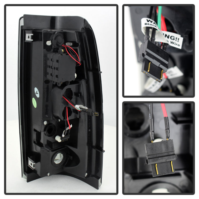 Spyder Chevy Silverado 1500 03-06 (Not Fit Stepside)LED Tail Lights Blk Smke ALT-YD-CS03-LED-BSM Tail Lights SPYDER